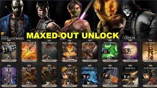 MKX 1.13.0 Maxed-out Equipment. Unlock and Diamond character list code