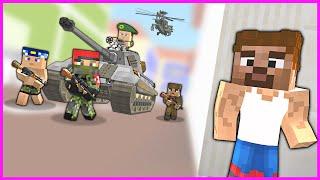 THE BABY IS ATTACKING WITH THE ARMY OF SOLDIERS!  - Minecraft