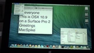 OSX Mavericks on Surface Pro 2