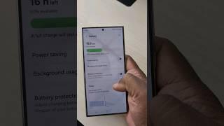 Show or Hide Battery Percentage in Samsung Galaxy S24 Ultra #shorts