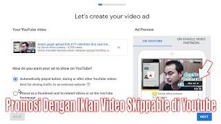 Cara beriklan video Skippable In Stream di Youtube melalui Google ads (Adwords)