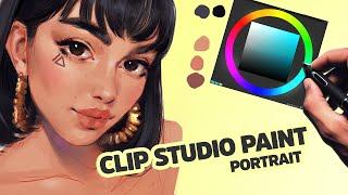 Painting a Portrait in Clip Studio Paint - ericanthonyj