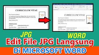 Cara Mengedit File JPG Atau Gambar Langsung Menggungan MS Word