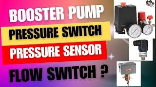 booster pump pressure switch, pressure sensor,flow switch kya hai/ plumbing int @kk technical Dubai