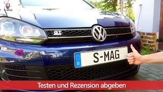 Kennzeichen mit Magnet befestigen - Montage der Magnetischen Nummernschildhalterung von S-MAG - Test