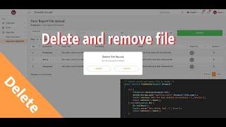 Delete record and remove file storage Laravel 9 | Sample Dashboard