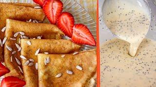 POPPYSEED CREPES | how to make crepes