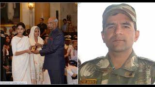 President Kovind presents Shaurya Chakra to Major Satish Dahiya (Posthumous)