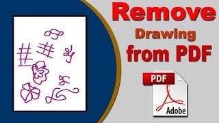 How to remove drawing from pdf with Adobe Acrobat Pro 2020