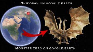 #587 ghidorah on google earth | monster zero on google earth  #monster #godzilla #ghidorah