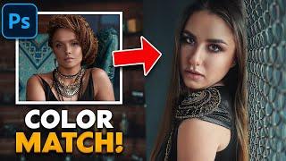 Easy Trick To Match SKIN TONES in Photoshop Fast!