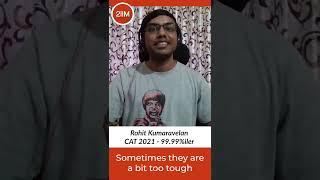 Rohit Kumaravelan | CAT 2021 99.99 %iler | Review of 2IIM's CAT Online Coaching | 2IIM CAT #shorts