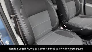 Renault Logan MCV 5 seat covers MW Brothers Leather interior