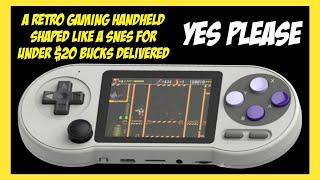 DIRT CHEAP SNES controller shaped Retro Emulation Console | Data Frog SF2000