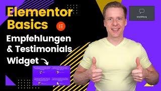 Elementor Testimonial Widget | Basic Anleitung Deutsch