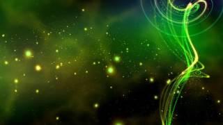 4K Glowing Green Sparkling Waves 2160p Free Motion Background