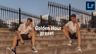 how to edit a fake GOLDEN HOUR | Golden Hour preset | lightroom presets tutorial