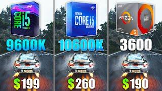 i5 10600K vs i5 9600K vs Ryzen 5 3600 Test in 9 Games