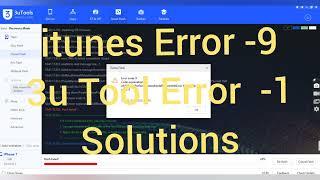 How to fix iPhone 7 iTunes Error -9  3u Tool Error -1 and 20 solution