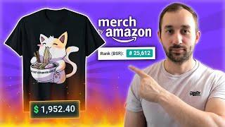 Find Best Sellers in 2023 & Trending Amazon Merch T-Shirts + Keyword Analysis (PODCS Tutorial)