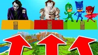 Minecraft PE : DO NOT CHOOSE THE WRONG CLOUD! (Joker, Pennywise & PJ Mask)