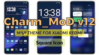 Square Icon MIUI Theme Charm MoD v12