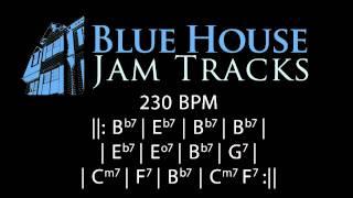 Fast Be-Bop Style Blues [Bb 230BPM] Jam Track