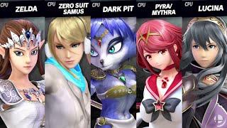 Zelda (TP) vs ZSS (Wint) vs Krystal vs Mythra/Pyra (Sailor) vs Lucina [PrincessaFanatic2011 Request]