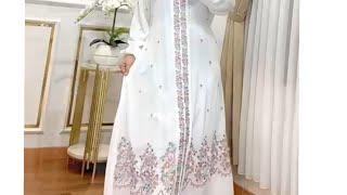 GAMIS LEBARAN 2025 MOTIF BORDIR SIMPLE ELEGAN