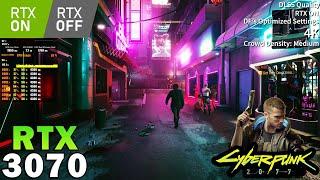 Cyberpunk 2077 | RTX 3070 | 3700X | RTX ON/OFF | DLSS | DF Optimized Settings | 4K - 1440p - 1080p