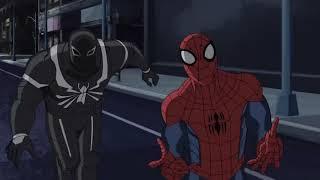Anti Venom vs Captain America in Ultimate spider man