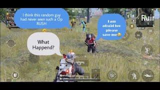 RANDOM PLAYER GOT SCARED  PUBG MOBILE || WATCH TILL END || #LORDGAMING’YT’