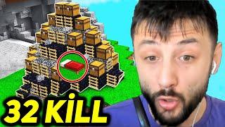 32 KİLL ve EFSANE DEFANS  Ekiple Minecraft BedWars