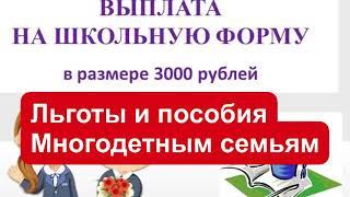 Выплаты многодетным семьям в 2021 году. Льготы и пособия многодетным семьям