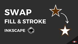 How to swap fill and stroke colors in Inkscape | Inkscape Short Tutorials