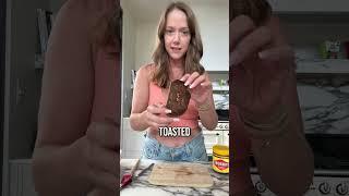 Trying Vegemite on toast