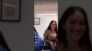 Elisa Aline und Nicole Dobrikov besoffen im Livestream #tiktok