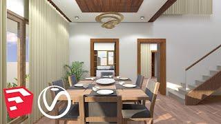 Vray next for Sketchup - How to render an interior scene