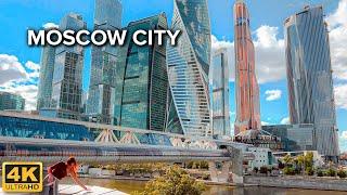 [4K]  Moscow City Skyscrapers ️ Walking Around Moscow International Business District | July 2022