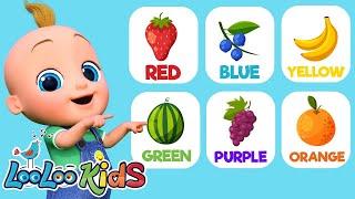 Learn Colors and Fruits (Official Video) - S4EP20 Dance Along | LooLoo Kids Songs for Kids