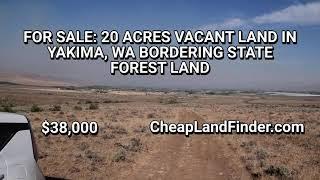 Perfect 20 Acres Vacant Land For Sale in Yakima, WA.