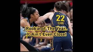 Caitlin Clark is Rookie of the YEAR.. it’s not CLOSE! #caitlinclark #wnba #shorts