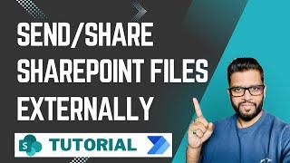 How to send/share SharePoint Files Externally using Power Automate #sharepoint #powerautomate