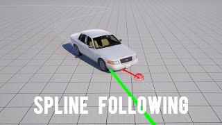 Unreal Engine AI Vehicle Tutorial 1: Spline Path Following