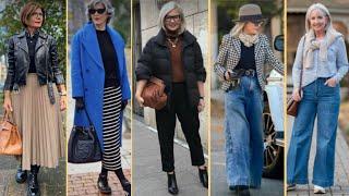 WINTER OUTFIT STYLE FOR WOMEN OVER 40 +50 +60 +70 | BEST CLOTHING STYLE FOR WINTER LOOK'S