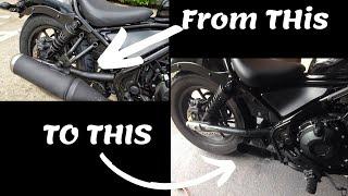 Rebel 500 (Cheapest!) Exhaust, Install, Sound Check, Test Ride CMX500 CMX300