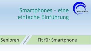 Smartphones - eine einfache Einführung