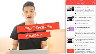 Build Custom Table View Cell like Card View | Code Hangout ESP 75 | iOS Development Tutorial