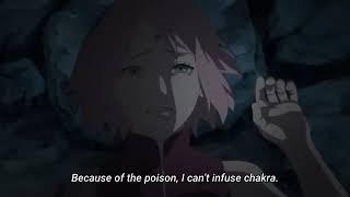 Sasuke saves Sakura from The Fallen Rocks On her/Eng Sub/#naruto