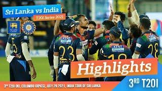 Sri Lanka seal series | 3rd T20I Highlights | Sri Lanka vs India 2021